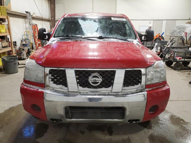 1N6AA07B47N220535 - 2007 NISSAN TITAN XE RED photo 5