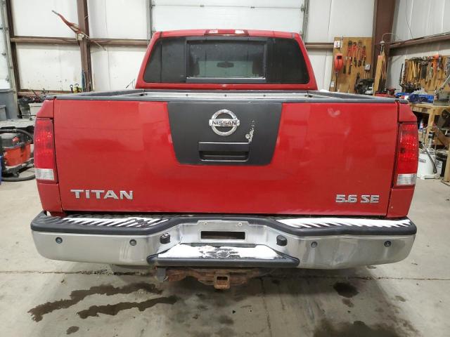 1N6AA07B47N220535 - 2007 NISSAN TITAN XE RED photo 6