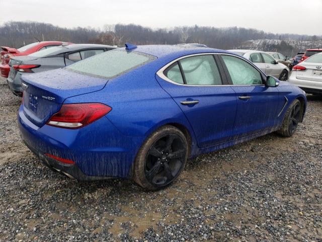 KMTG44LA1KU033293 - 2019 GENESIS G70 PRESTIGE BLUE photo 3