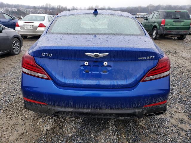 KMTG44LA1KU033293 - 2019 GENESIS G70 PRESTIGE BLUE photo 6