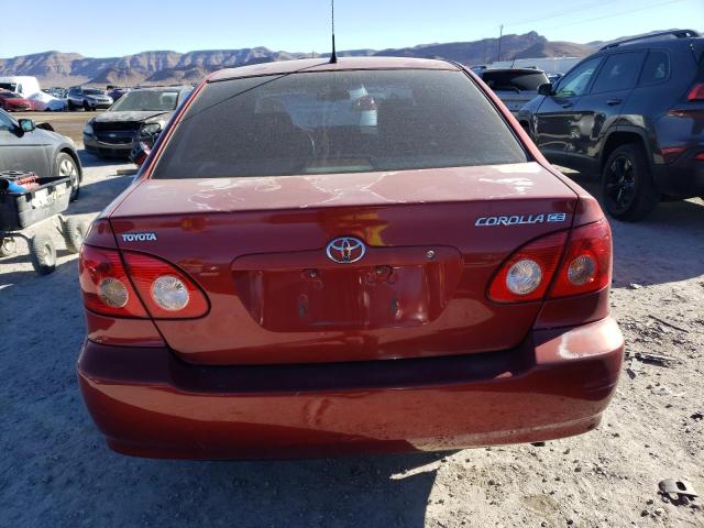 JTDBR32E060060409 - 2006 TOYOTA COROLLA CE RED photo 6