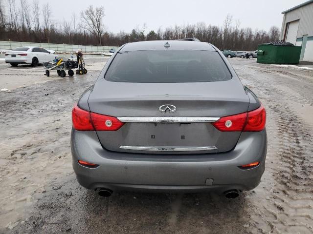 JN1BV7AR5EM687043 - 2014 INFINITI Q50 BASE GRAY photo 6