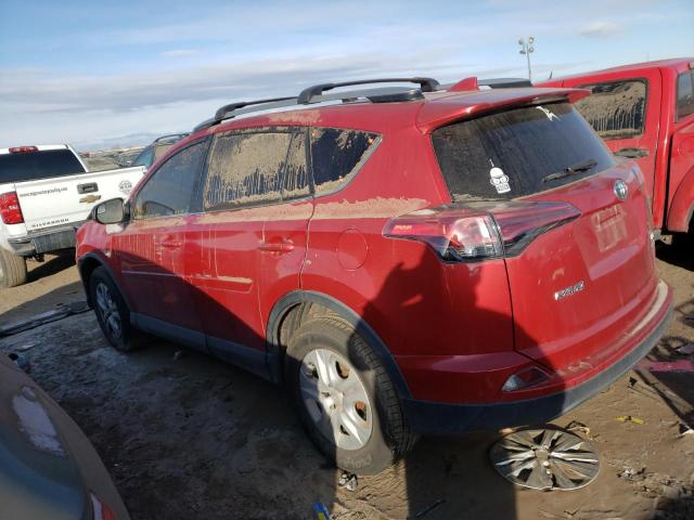 2T3BFREV7HW656204 - 2017 TOYOTA RAV4 LE RED photo 2