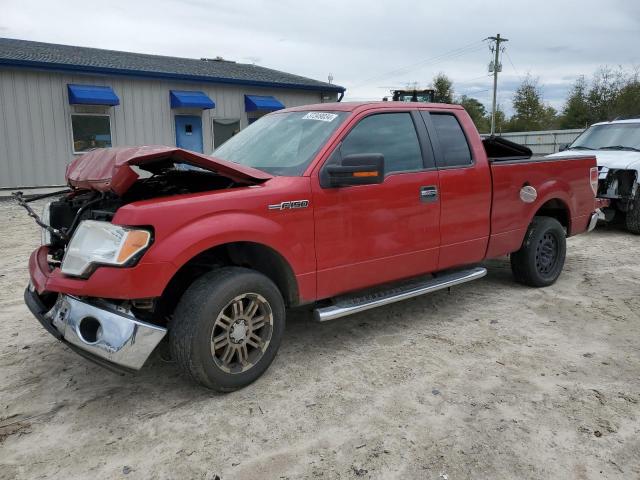 1FTEX1CMXBFA91011 - 2011 FORD F150 SUPER CAB RED photo 1