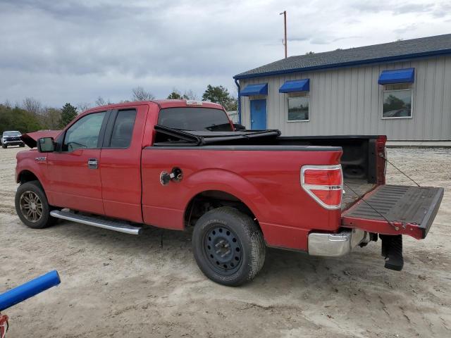 1FTEX1CMXBFA91011 - 2011 FORD F150 SUPER CAB RED photo 2