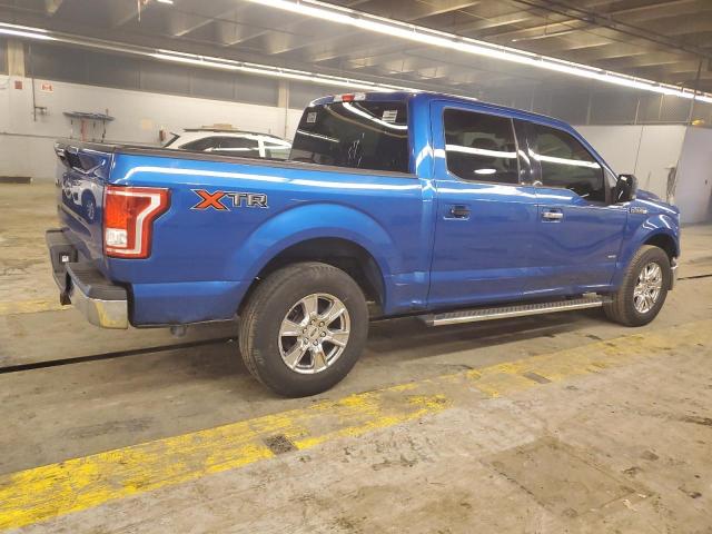 1FTEW1CP8GFB38492 - 2016 FORD F150 SUPERCREW BLUE photo 3