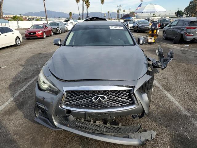 JN1EV7AP6JM359300 - 2018 INFINITI Q50 LUXE GRAY photo 5