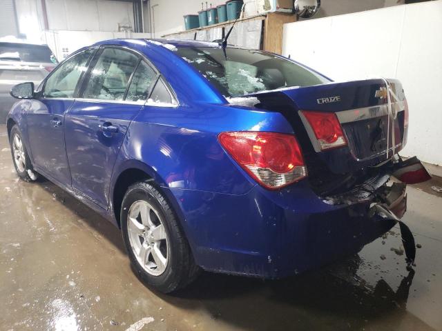 1G1PF5SC0C7260825 - 2012 CHEVROLET CRUZE LT BLUE photo 2