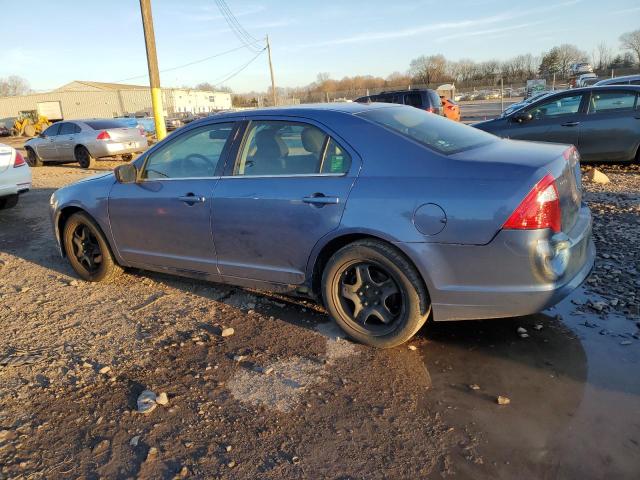 3FAHP0HA3AR337037 - 2010 FORD FUSION SE BLUE photo 2