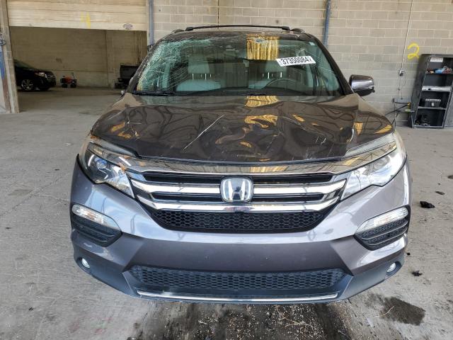 5FNYF6H09HB067783 - 2017 HONDA PILOT ELITE GRAY photo 5