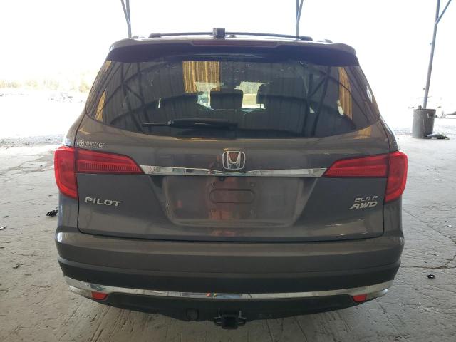 5FNYF6H09HB067783 - 2017 HONDA PILOT ELITE GRAY photo 6