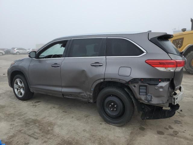 5TDYZRFH0JS257149 - 2018 TOYOTA HIGHLANDER LIMITED GRAY photo 2