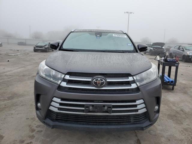 5TDYZRFH0JS257149 - 2018 TOYOTA HIGHLANDER LIMITED GRAY photo 5