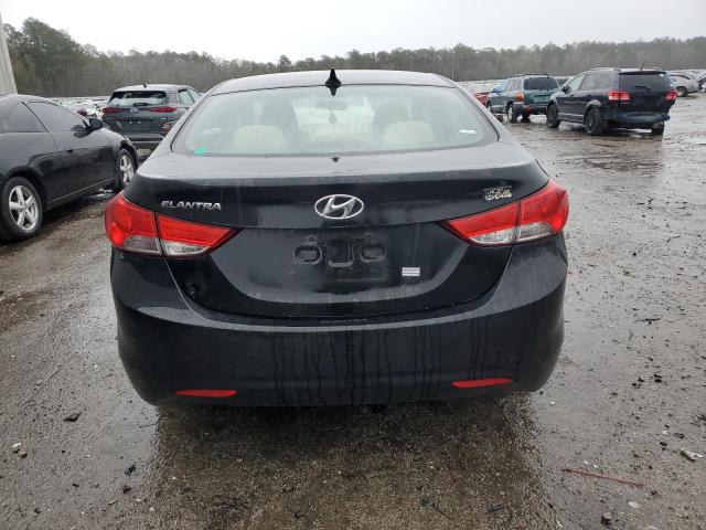 5NPDH4AE1CH126435 - 2012 HYUNDAI ELANTRA GLS BLACK photo 6