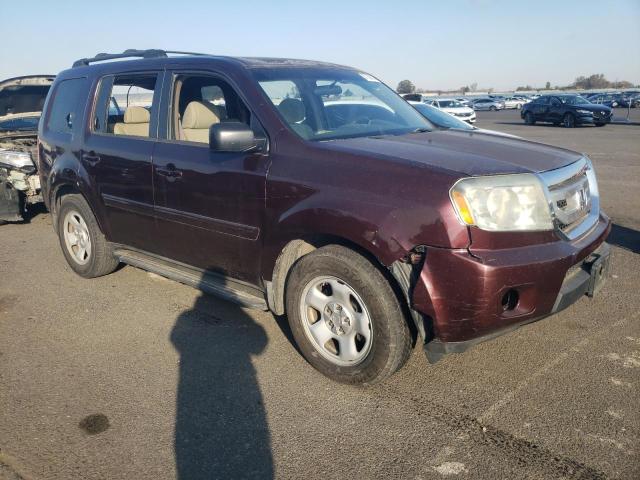 5FNYF4H20AB010156 - 2010 HONDA PILOT LX BURGUNDY photo 4