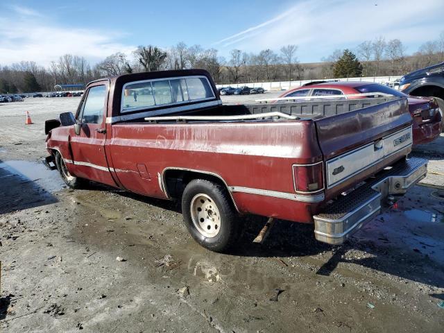 1GCEC14H0BF393128 - 1981 CHEVROLET C10 BURGUNDY photo 2