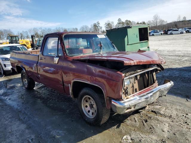 1GCEC14H0BF393128 - 1981 CHEVROLET C10 BURGUNDY photo 4