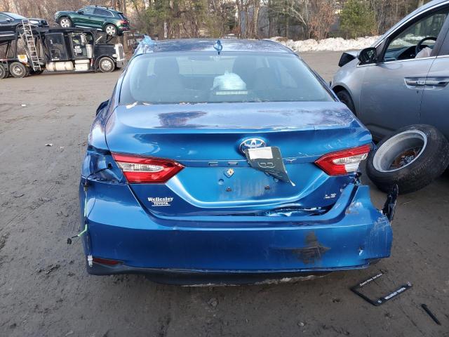 4T1B11HKXKU174392 - 2019 TOYOTA CAMRY L BLUE photo 6