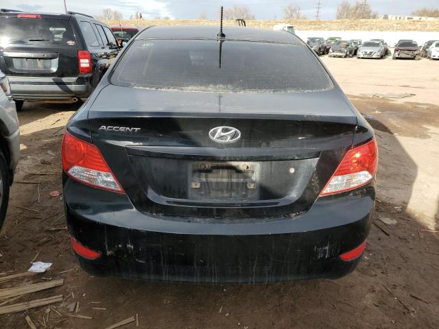 KMHCT4AE0DU575702 - 2013 HYUNDAI ACCENT GLS BLACK photo 6