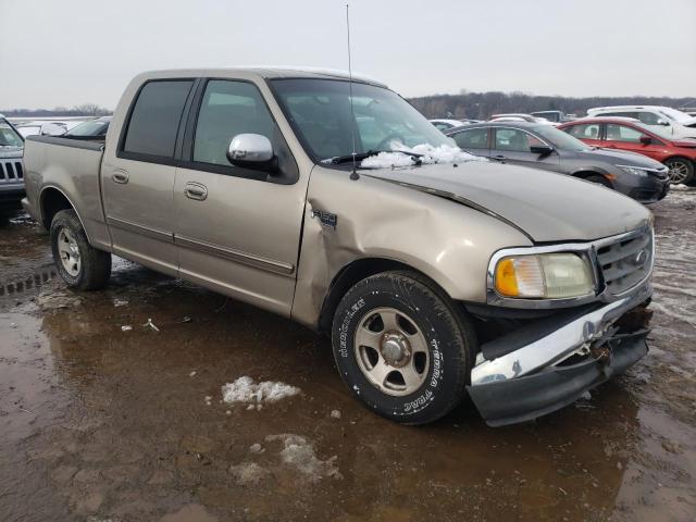 1FTRW07612KB59553 - 2002 FORD F150 SUPERCREW TAN photo 4