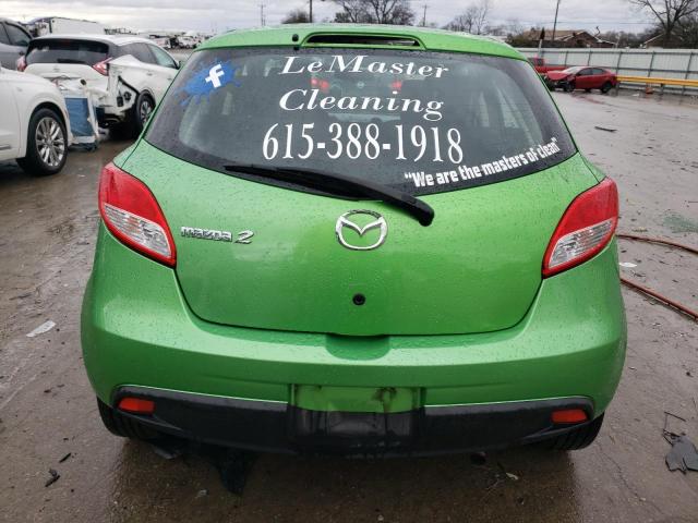 JM1DE1HY4B0129185 - 2011 MAZDA MAZDA2 GREEN photo 6