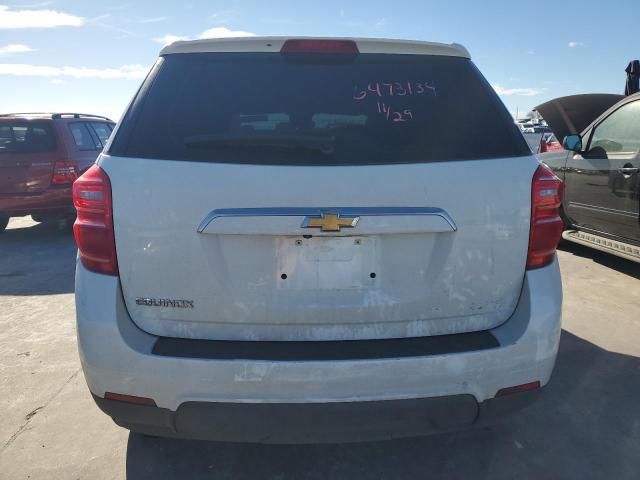 2GNALBEK8H1595902 - 2017 CHEVROLET EQUINOX LS WHITE photo 6