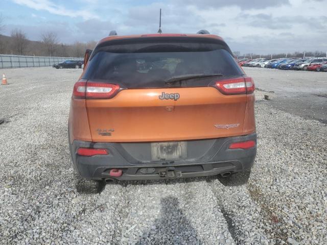 1C4PJMBS1FW717112 - 2015 JEEP CHEROKEE TRAILHAWK ORANGE photo 6
