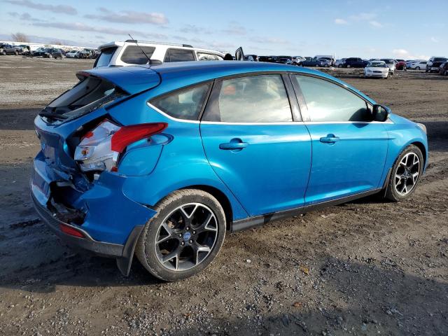 1FAHP3N2XCL210415 - 2012 FORD FOCUS TITANIUM BLUE photo 3