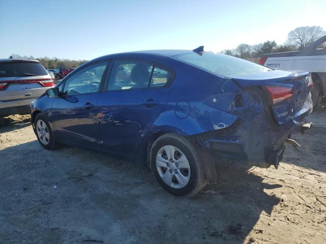 3KPFK4A7XJE253343 - 2018 KIA FORTE LX BLUE photo 2