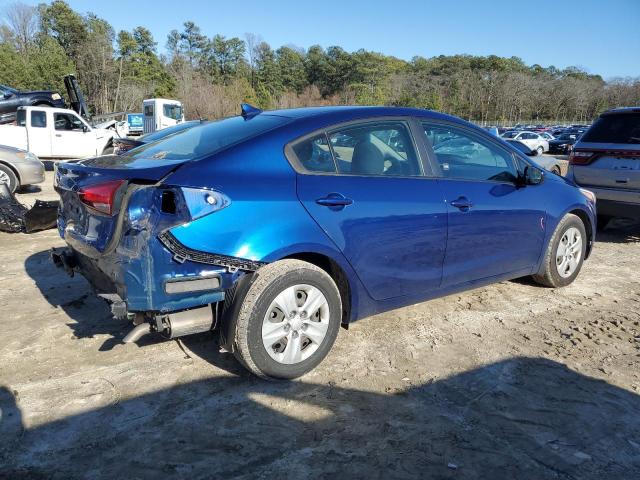 3KPFK4A7XJE253343 - 2018 KIA FORTE LX BLUE photo 3