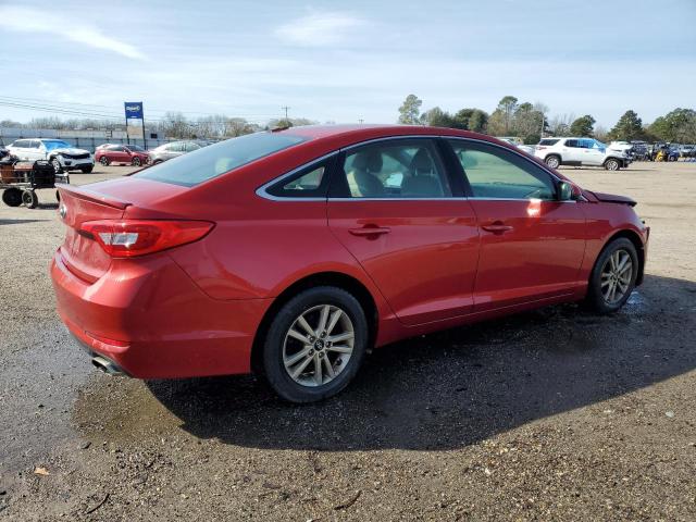 5NPE24AFXHH490083 - 2017 HYUNDAI SONATA SE RED photo 3