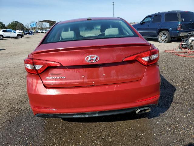 5NPE24AFXHH490083 - 2017 HYUNDAI SONATA SE RED photo 6