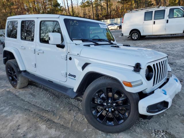 1C4JJXP65MW716447 - 2021 JEEP WRANGLER SAHARA 4XE WHITE photo 4