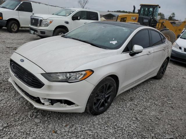 3FA6P0HDXJR251323 - 2018 FORD FUSION SE WHITE photo 1