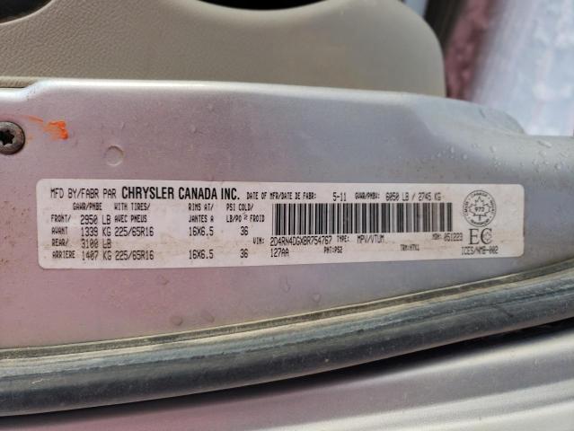 2D4RN4DGXBR754767 - 2011 DODGE GRAND CARA EXPRESS SILVER photo 13