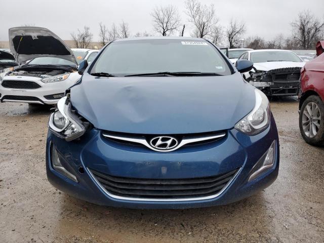 KMHDH4AEXGU502699 - 2016 HYUNDAI ELANTRA SE BLUE photo 5