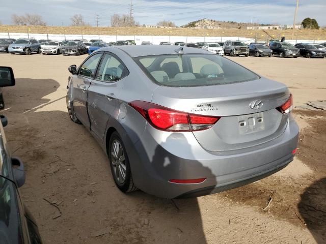 5NPDH4AE2FH582500 - 2015 HYUNDAI ELANTRA SE SILVER photo 2