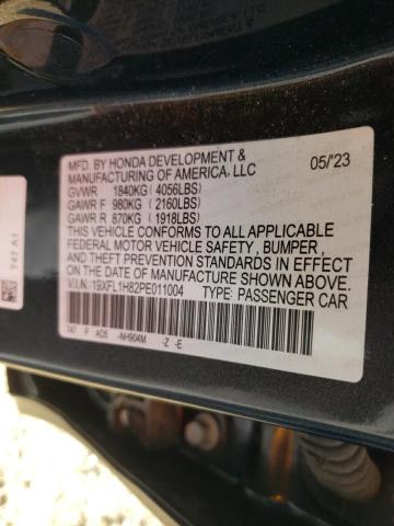 19XFL1H82PE011004 - 2023 HONDA CIVIC SPORT TOURING CHARCOAL photo 12