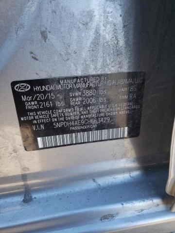 5NPDH4AE9GH663429 - 2016 HYUNDAI ELANTRA SE SILVER photo 13