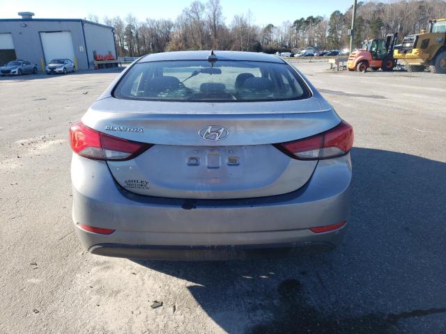 5NPDH4AE9GH663429 - 2016 HYUNDAI ELANTRA SE SILVER photo 6