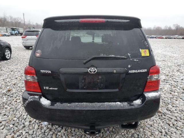 JTEEP21A640047619 - 2004 TOYOTA HIGHLANDER BLACK photo 6