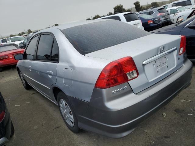 1HGES16533L029229 - 2003 HONDA CIVIC LX GRAY photo 2