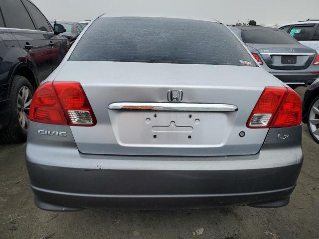 1HGES16533L029229 - 2003 HONDA CIVIC LX GRAY photo 6