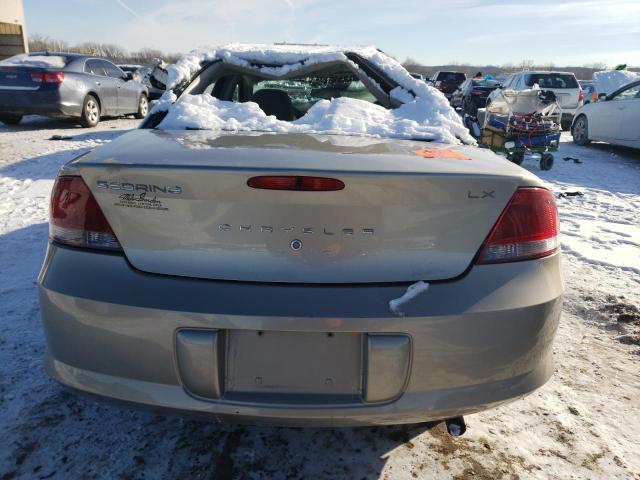 1C3EL46X92N145654 - 2002 CHRYSLER SEBRING LX BEIGE photo 6