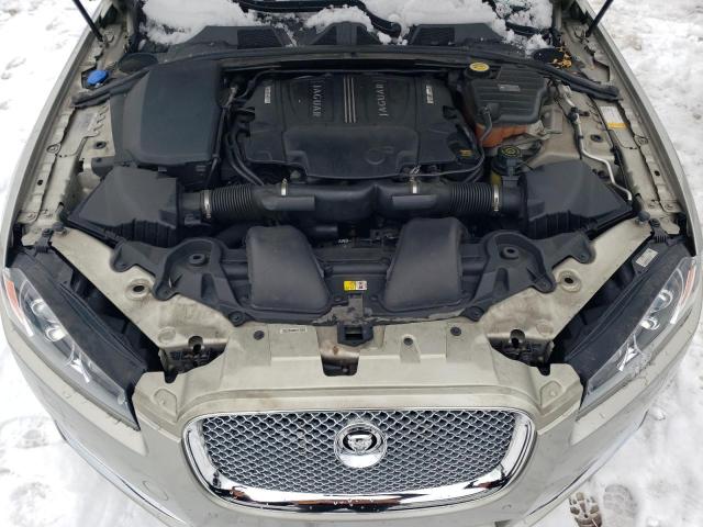 SAJWJ0EF7D8S82733 - 2013 JAGUAR XF GRAY photo 11