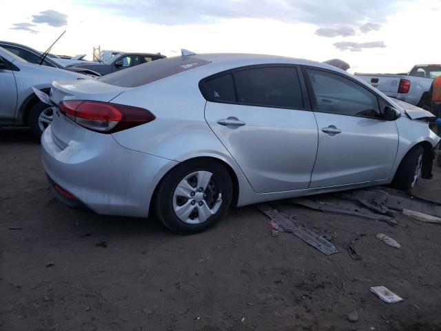 3KPFK4A7XJE271664 - 2018 KIA FORTE LX SILVER photo 3