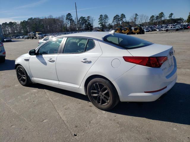 5XXGM4A77DG167675 - 2013 KIA OPTIMA LX WHITE photo 2