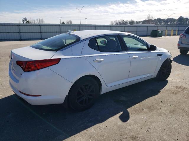 5XXGM4A77DG167675 - 2013 KIA OPTIMA LX WHITE photo 3