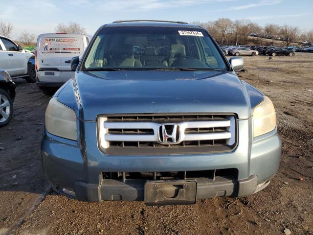 5FNYF18787B004298 - 2007 HONDA PILOT EXL TEAL photo 5