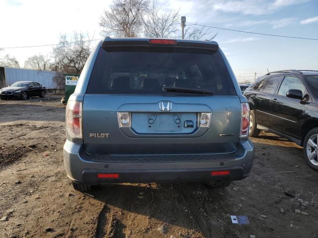 5FNYF18787B004298 - 2007 HONDA PILOT EXL TEAL photo 6